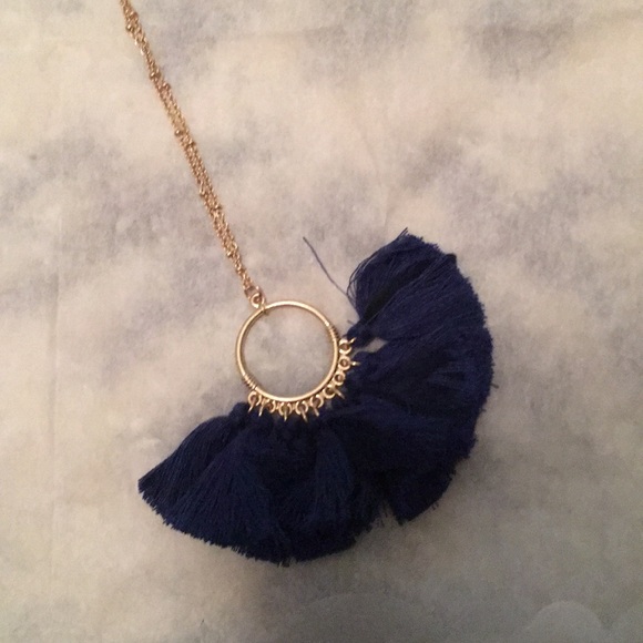 Navy Blue tassel necklace from Periwinkle 5/$25 - Picture 2 of 4